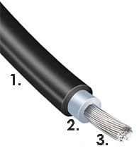 Przewód kabel solarny 6mm 1x6mm2 0,6/1kV czarny 