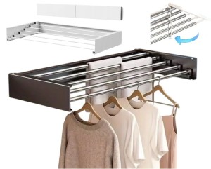 Suszarka ścienna na pranie składana do ubrań na bieliznę MOCNA DUŻA SOLIDNA