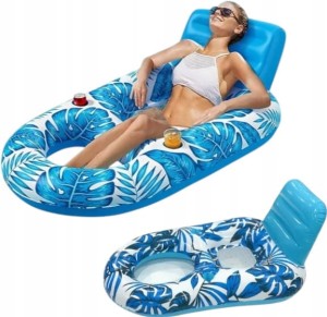 Materac dmuchany leżak wodny łóżko do opalania pływania plaże basen wodę