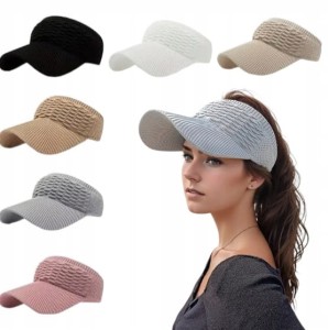 DASZEK DAMSKI PRZECIWSŁONECZNY PLAŻOWY CZAPKA Z DASZKIEM NOWOŚĆ SZARY