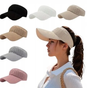 DASZEK DAMSKI PRZECIWSŁONECZNY PLAŻOWY CZAPKA Z DASZKIEM NOWOŚĆ BEŻOWY