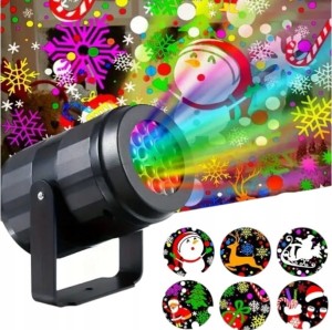 PROJEKTOR LASEROWY ŚWIĄTECZNY ZEWNĘTRZNY LED DOM RZUTNIK BOŻE NARODZENIE