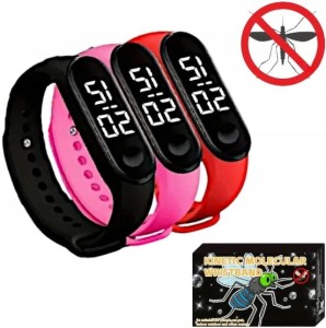 ULTRADZWIĘKOWA OPASKA BRANSOLETKA ZEGAREK PRZECIW KOMAROM NA KOMARY ZESTAW