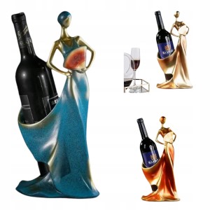 Stojak na wino luksusowy dekoracyjny stojak uchwyt na butelkę duży