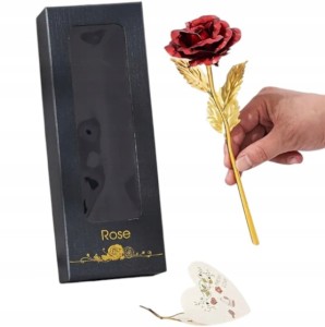 Zestaw Wieczna Róża Pudełko Prezentowe Walentynki Prezent Dzień Matki Babci