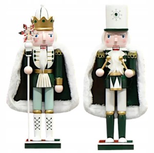 ZESTAW DZIADEK DO ORZECHÓW ŻOŁNIERZ KRÓL DEWNIANY ŚWIĄTECZNA FIGURKA PREZEN