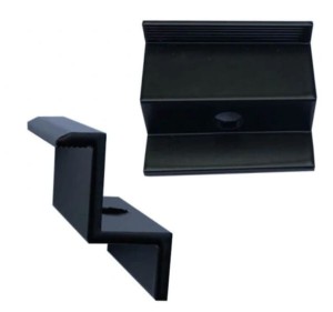 Klema końcowa 40mm Dł: 50mm anodowana czarna