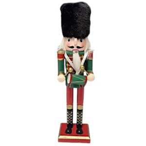 DZIADEK DO ORZECHÓW ŻOŁNIERZ DEWNIANY OZDOBA ŚWIĄTECZNA FIGURKA PREZENT