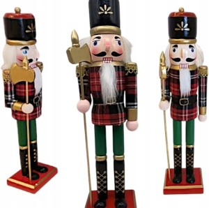 DZIADEK DO ORZECHÓW ŻOŁNIERZ DEWNIANY OZDOBA ŚWIĄTECZNA FIGURKA PREZENT