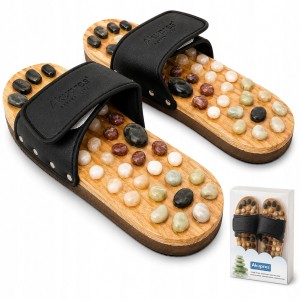 Buty do masażu stóp Akupres drewniane obuwie do akupresury zdrowotne rozm.M